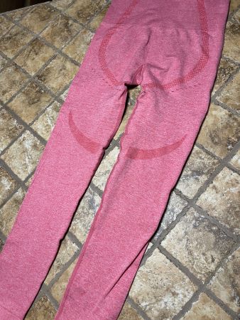 Leggings modellante traspiranti- colore lamponi-M/L-nuovo