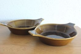 2 x Vintage norwegische Stavangerflint SERA Gratinschalen