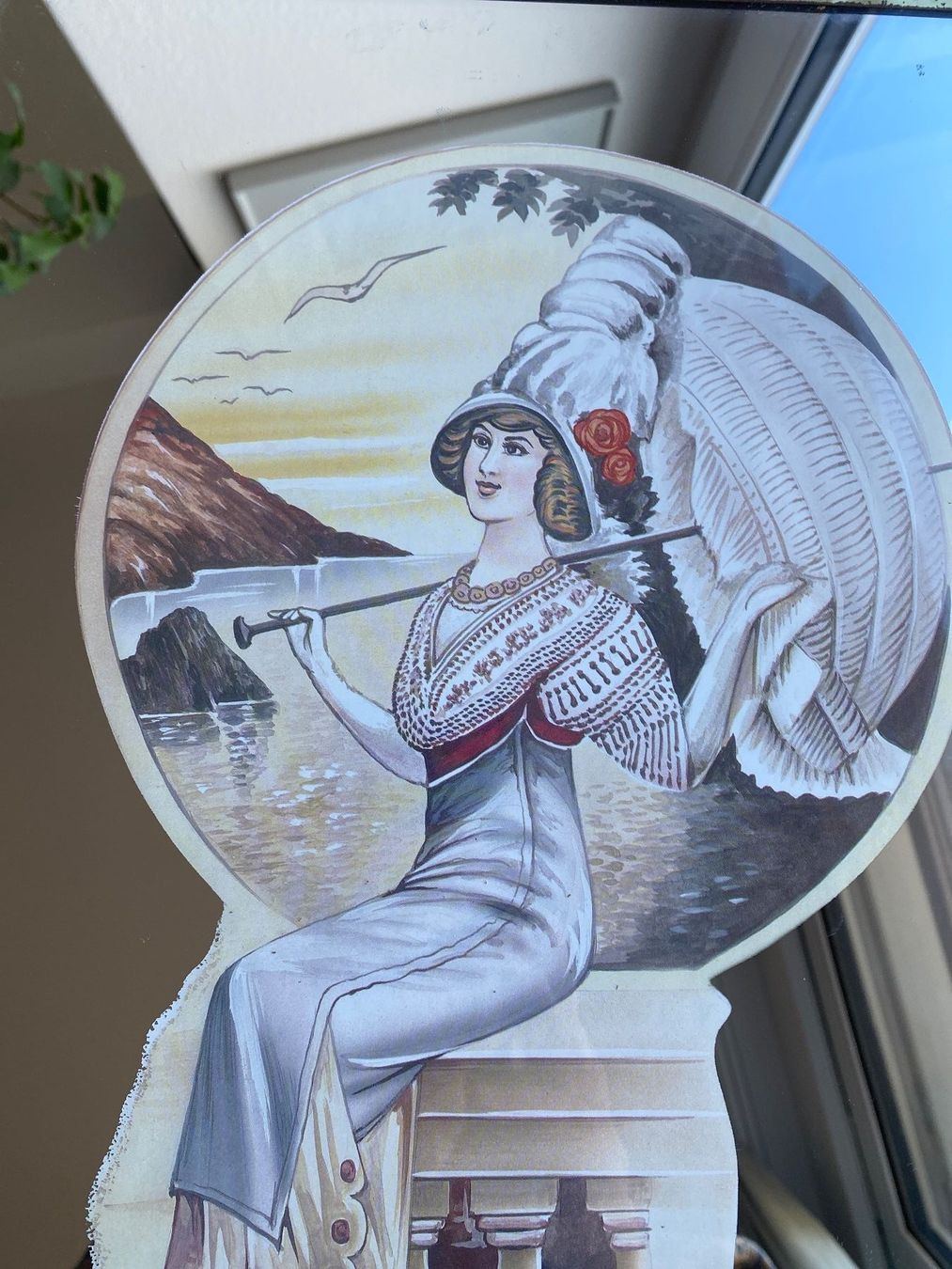 Specchi: Vintage Art Deco Lady Spiegel – Usato da Abtwil SG venduto da steph61 1