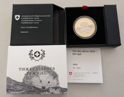 10 Franken 2026 pp Tier des Jahres Igel Box