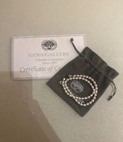 Collier de perles fresh d’eau douce fermoir Arg