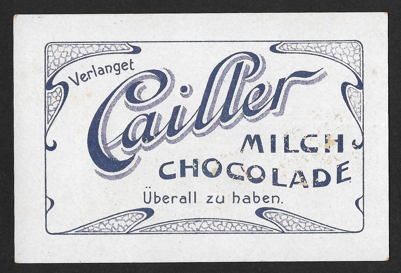 Sammelbilder & Trading cards: Cailler Milch Chocolade : Jungfrau - Mönck - Eiger (1920s) – Gebraucht aus Genève von Brindisina2019 1