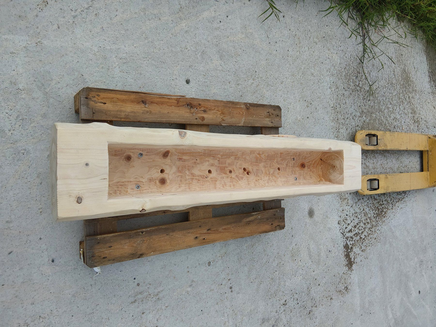 Vasi per fiori: Blumentrog aus Tanne Rundholz – Nuovo (secondo la descrizione) da Affoltern am Albis venduto da ret_6x6z 3
