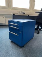 Rollcontainer blau mit drei Schubladen guter Zustand