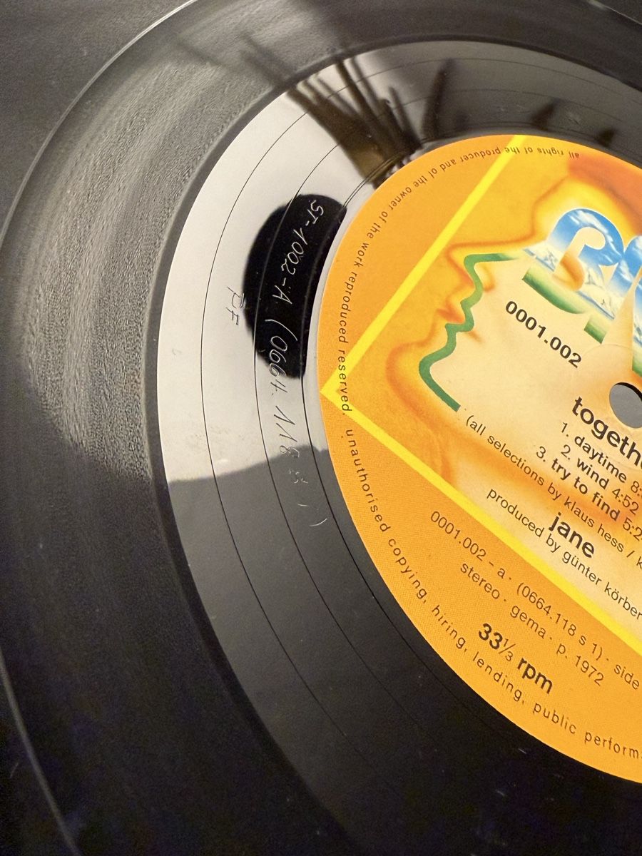 Vinyles: Jane - Together / DE Brain 1972 – D'occasion à Delémont par Studio_du_soleil 3