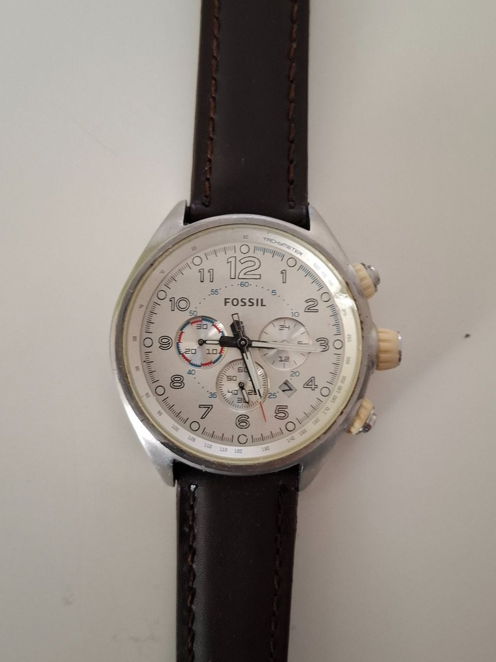 Fossili: Fossil  Herrenuhr mit Datumanzeige – Usato da Amriswil venduto da Bany