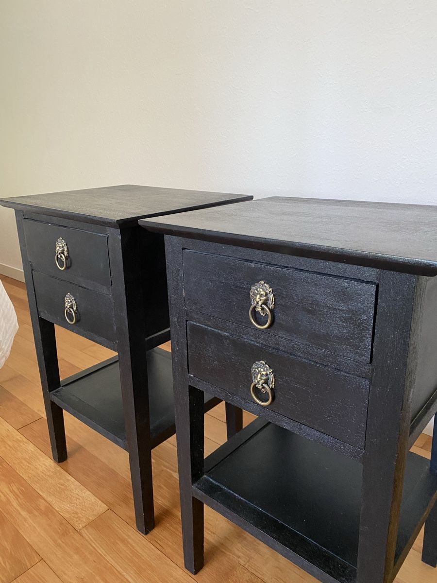 Tables de nuit: 2 schwarze Nachttische – D'occasion à Winterthur par JasonHa 1