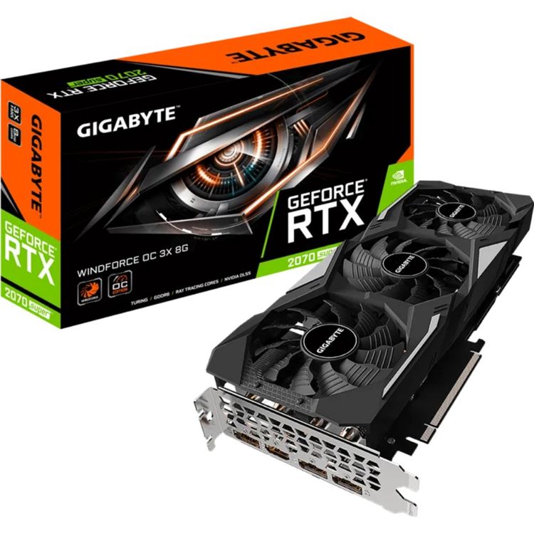 Gigabyte RTX 2070 Super Windforce OC 3X Grafikkarte (Gebraucht) in ...