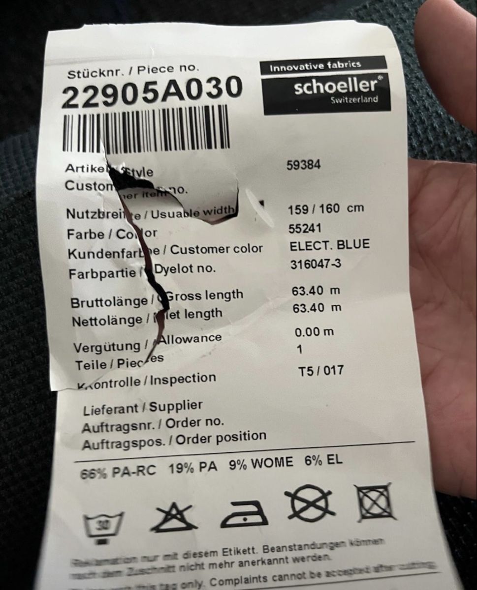 Tessuti: Hochtechnischer Schoeller Stoff Blau 10m+ – Nuovo (secondo la descrizione) da Zürich venduto da t8w_gf5y 5