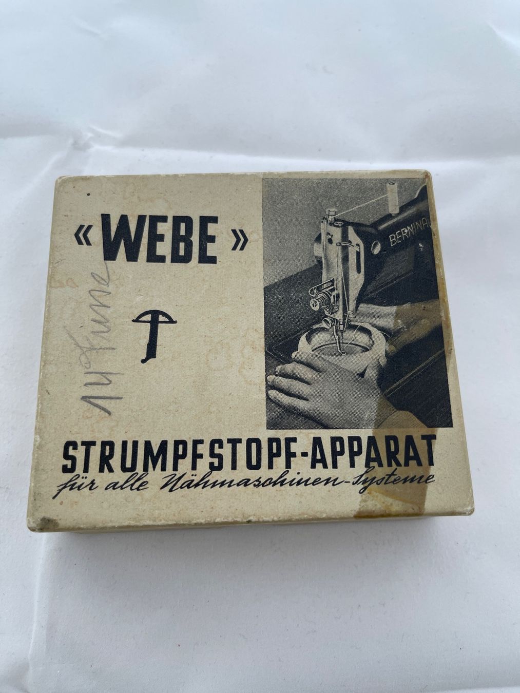 Cerchi da ricamo: WEBE Strumpfstopf-Apparat, Vintage, OVP – Usato da Thun venduto da BanjoDan