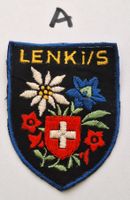 (A) Lenk i/S Stoff Wappen Aufnäher Badge St.Gallen Stickerei