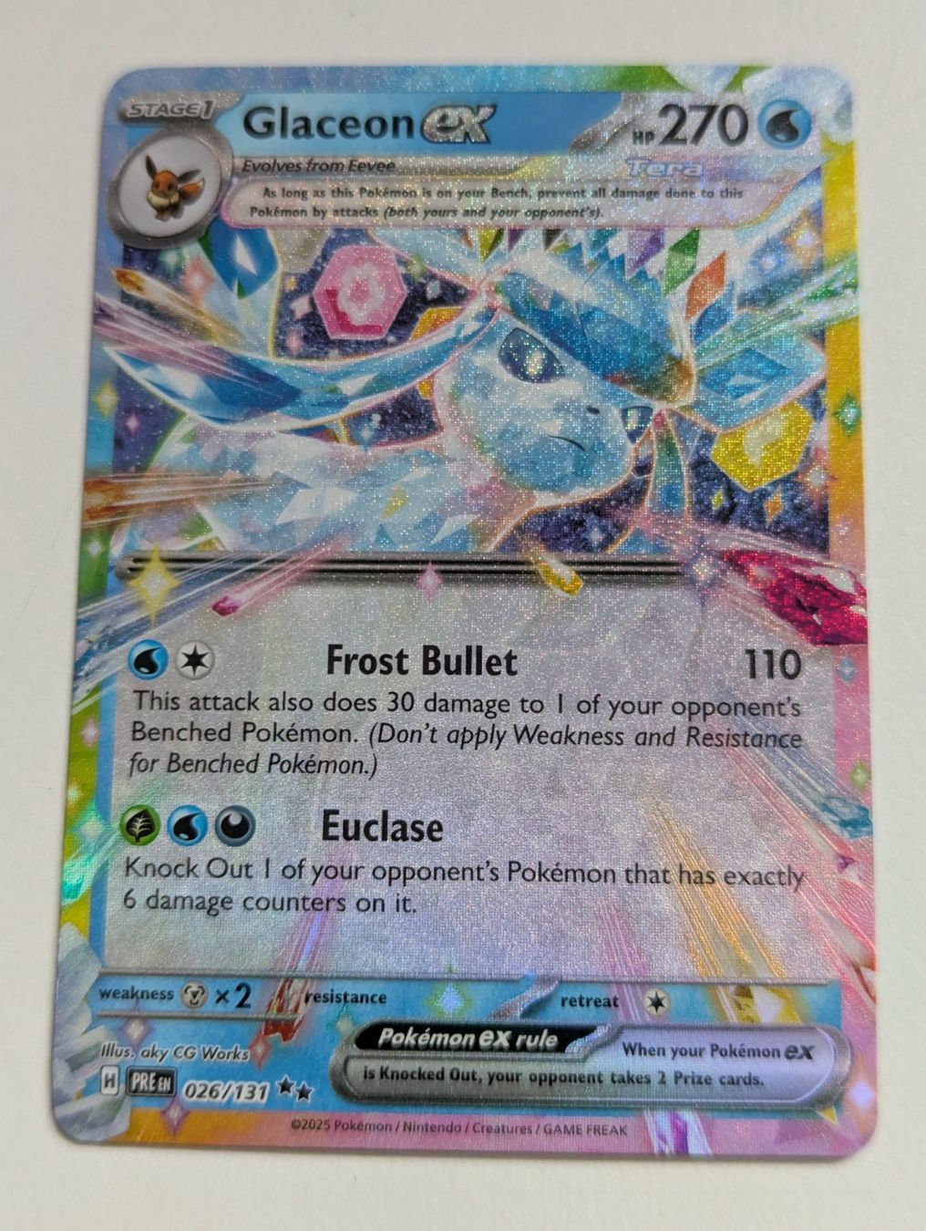 Pokémon Carte collezionabili: Glaceon ex PRE EN 026/131 Pokemon Card – Nuovo (secondo la descrizione) da Hünenberg See venduto da SpecialEditionGaming