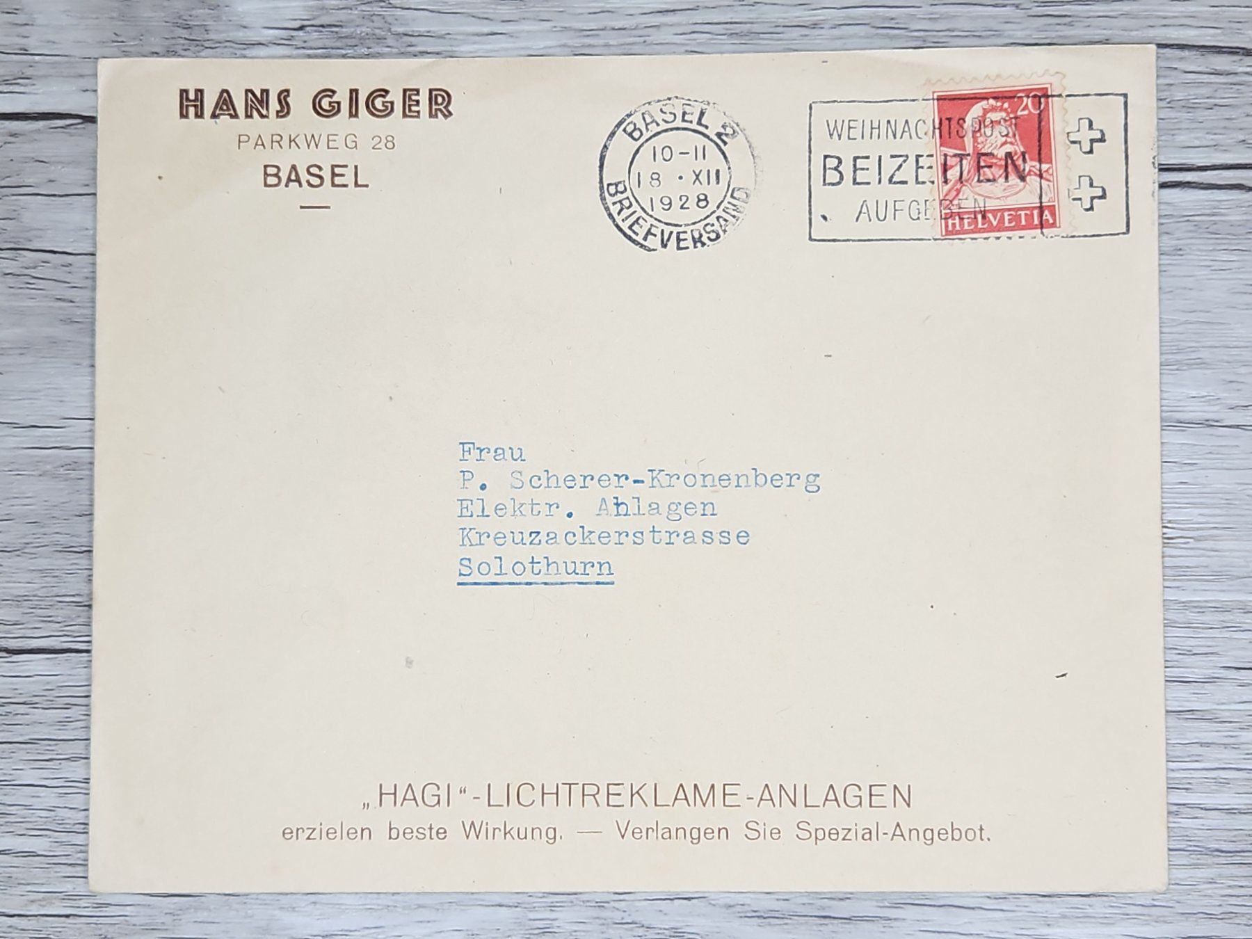 Tutti i francobolli: CL01 Enveloppe + Timbre Suisse 1928 – Usato da Cousset venduto da Patrick_Collections