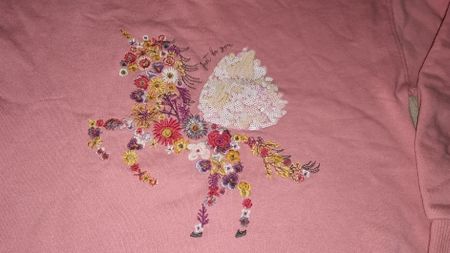 Next Pulli, Gr. 146, 11 Jahre, Einhorn-Motiv, Top Zustand!