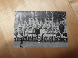 Alte Fc Basel Mannschaftskarte vom Cupfinal 1969  FCB