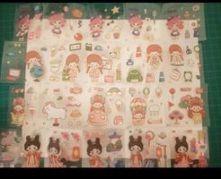 Lot de planches d'autocollants kawaii décoratifs état neuf