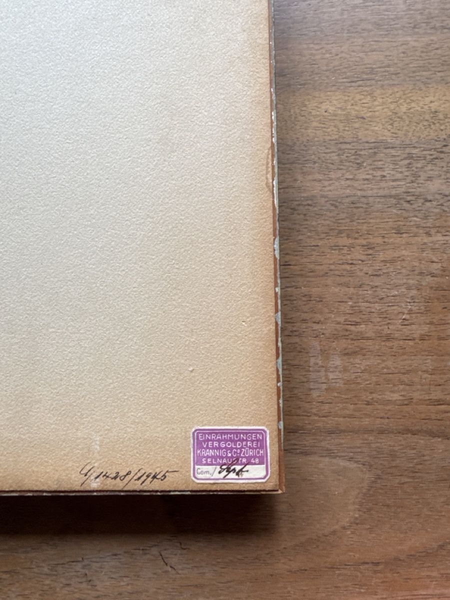 Gemälde: Schweizer Landschaftsbild von Spengler 1941  – Gebraucht aus Zürich von 2013tg 3