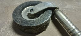 Stützrad Anhänger Rad Metall gebraucht 20cm Durchmesser