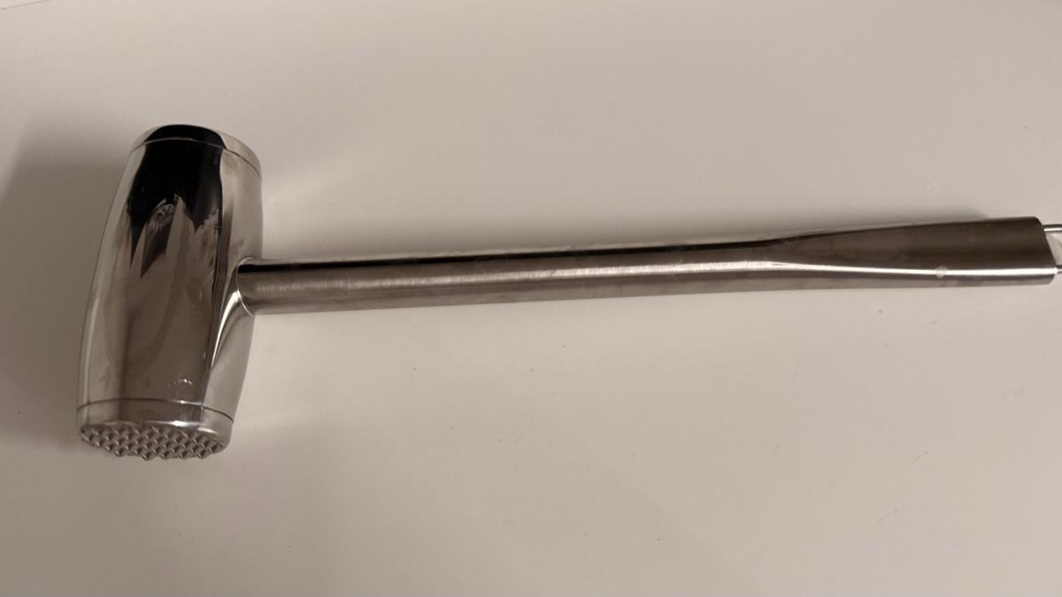 Küchengeräte: Fleischhammer / Fleischklopfer aus Edelstahl – Gebraucht aus Hochdorf von Lilporto