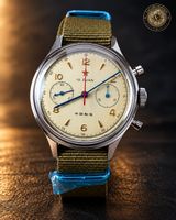 Montre Seagull 1963 Red Star - Chronographe Mécanique Neuve