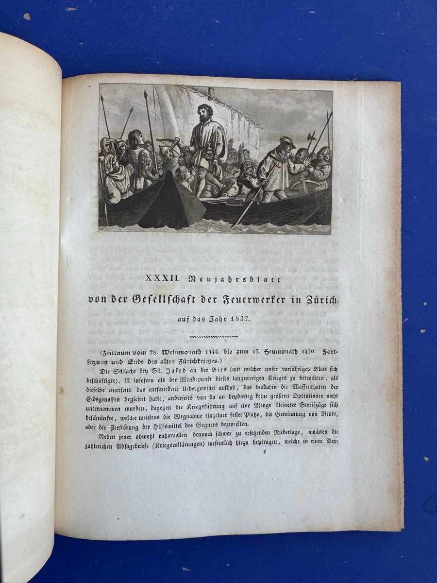 Libri: Neujahrsblatt Feuerwerker Gesellschaft 1837 – Usato da Adliswil venduto da buch_und_kunst 2