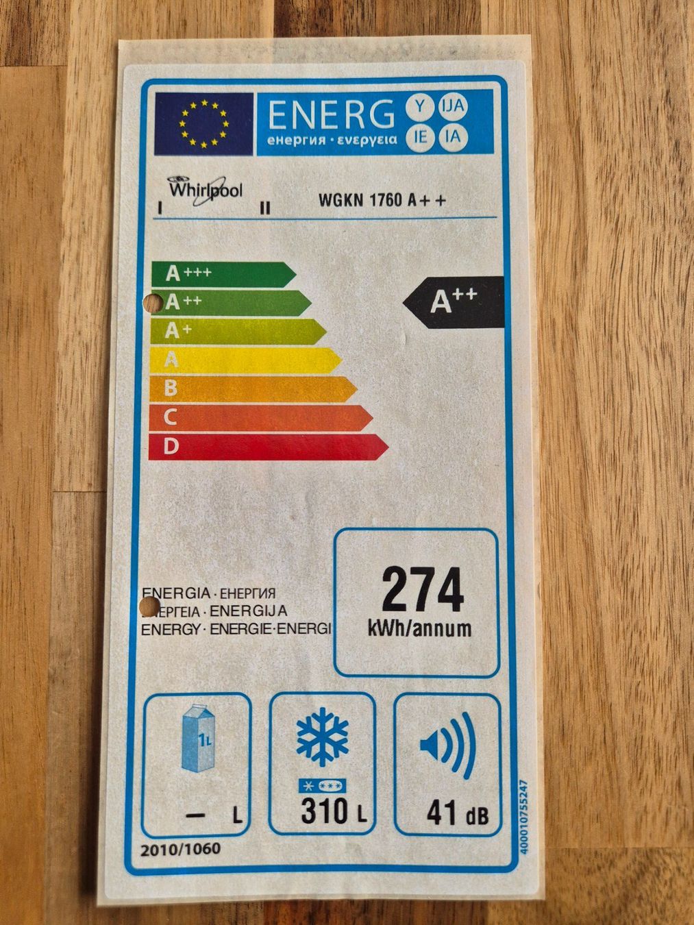 Congelatori: Gefrierschrank A++ von Whirlpool 310 Liter – Usato da Arlesheim venduto da Bmw3204 2