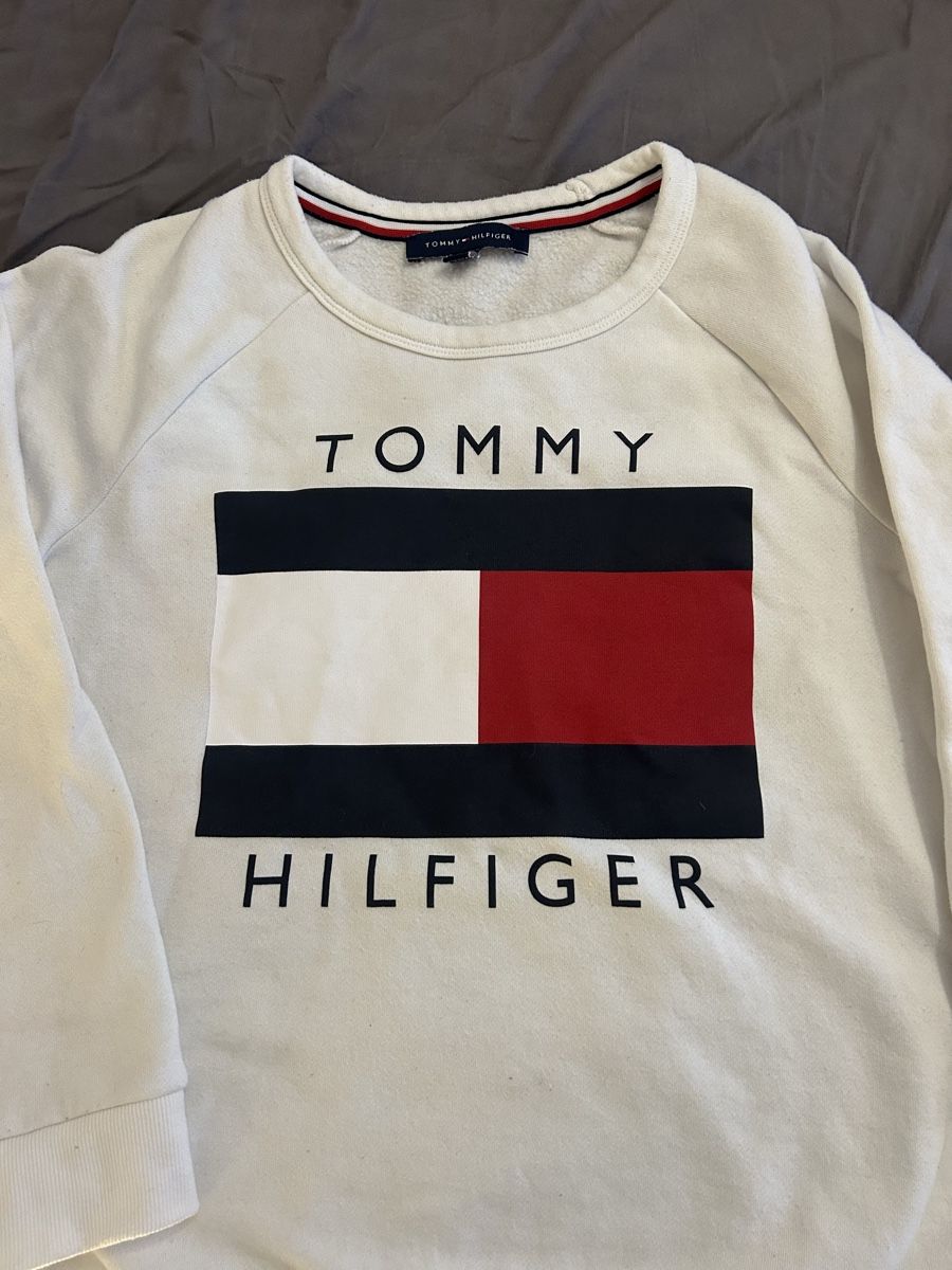 Tommy Hilfiger Maglioni & Felpe: Tommy Hilfiger Pullover weiss Logo Grösse M  – Nuovo (secondo la descrizione) da Uezwil venduto da vanjast 1