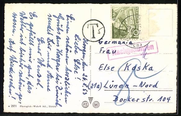 Cartes postales: AK Horgen, Blick nach den Kirchen – D'occasion à Berlin par bartko-reher 1