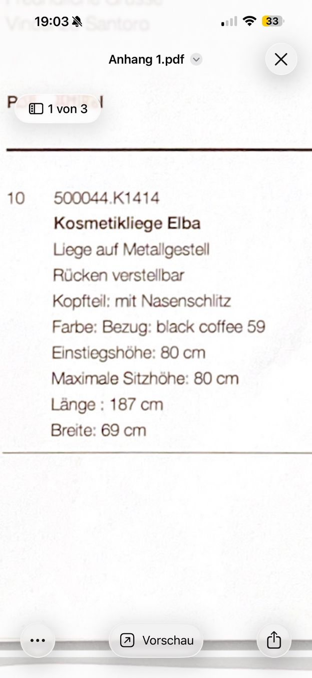 Lettini & sedie per cosmetici: Kosmetikliege Neuwertig – Usato da Küsnacht ZH venduto da byi_8dk6 1