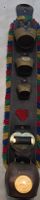 Decorative Bells Montreux Leather Strap Colorful Fringes