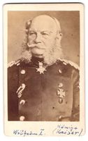 Fotografie Portrait Kaiser Wilhelm von P