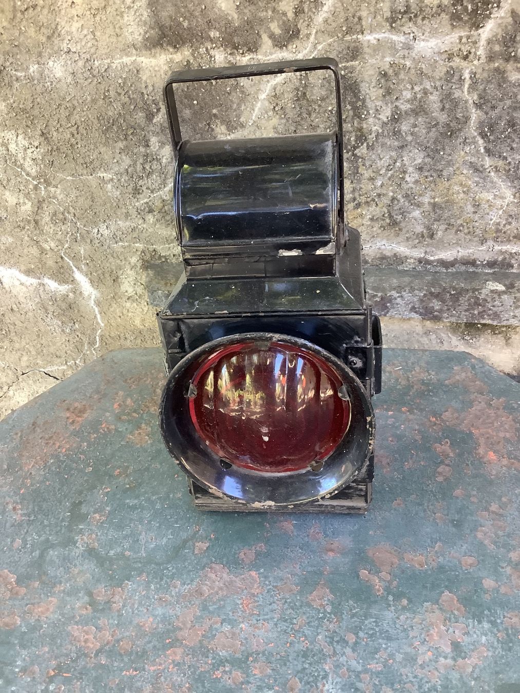 SBB/CFF/FFS Lampade: Alte Eisenbahnlaterne schwarz Metall – Usato da Flaach venduto da Monisoldshop 4