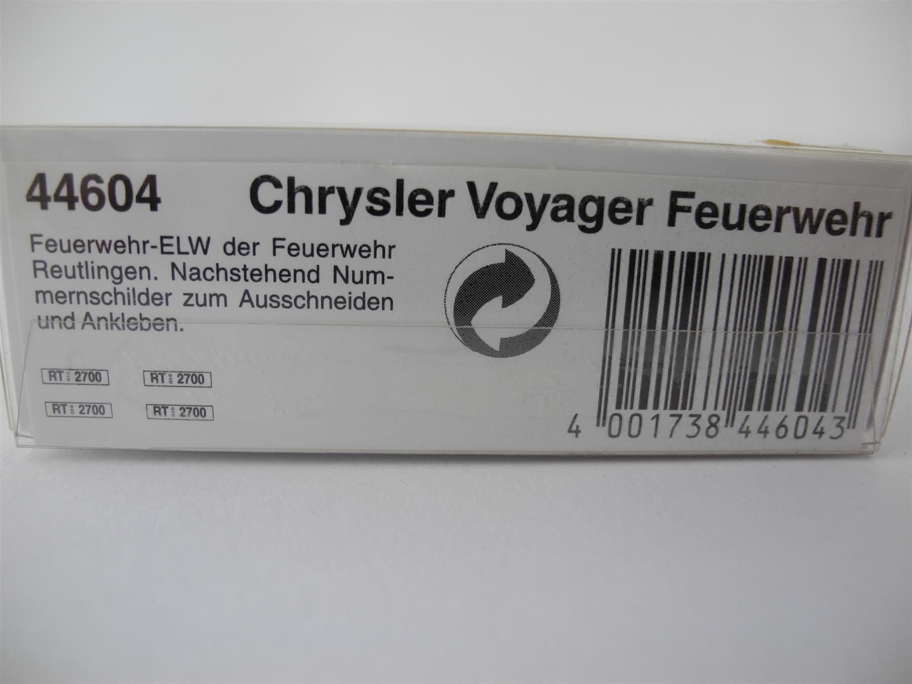 Busch Modellautos: Busch 44604 Chrysler Voyager FW, Nr. s79 – Neu und originalverpackt aus Kottwil von Crazyrolf 2
