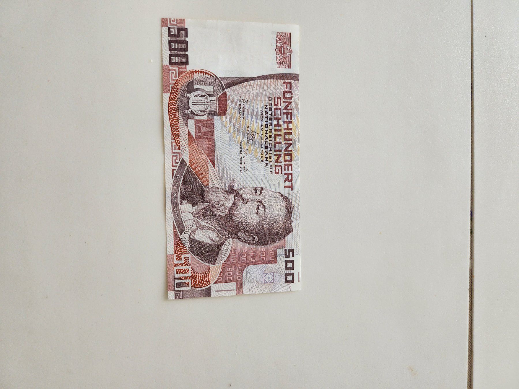 Banknoten: 500 Schilling alte Banknote Note Österreich – Gebraucht aus Unterägeri von 0alfa0 2