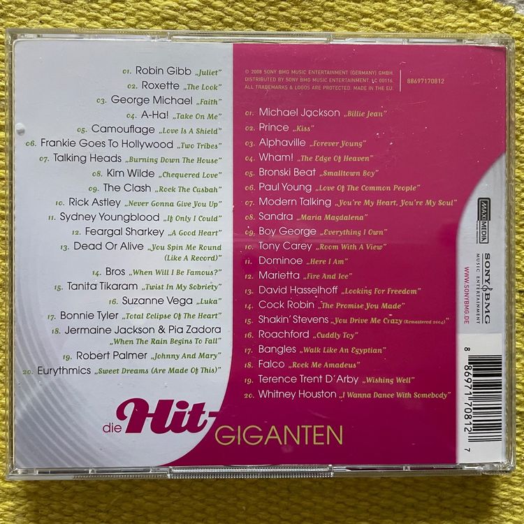 DIE HIT GIGANTEN-2CD 40 BESTE 80ER HITS | Kaufen auf Ricardo