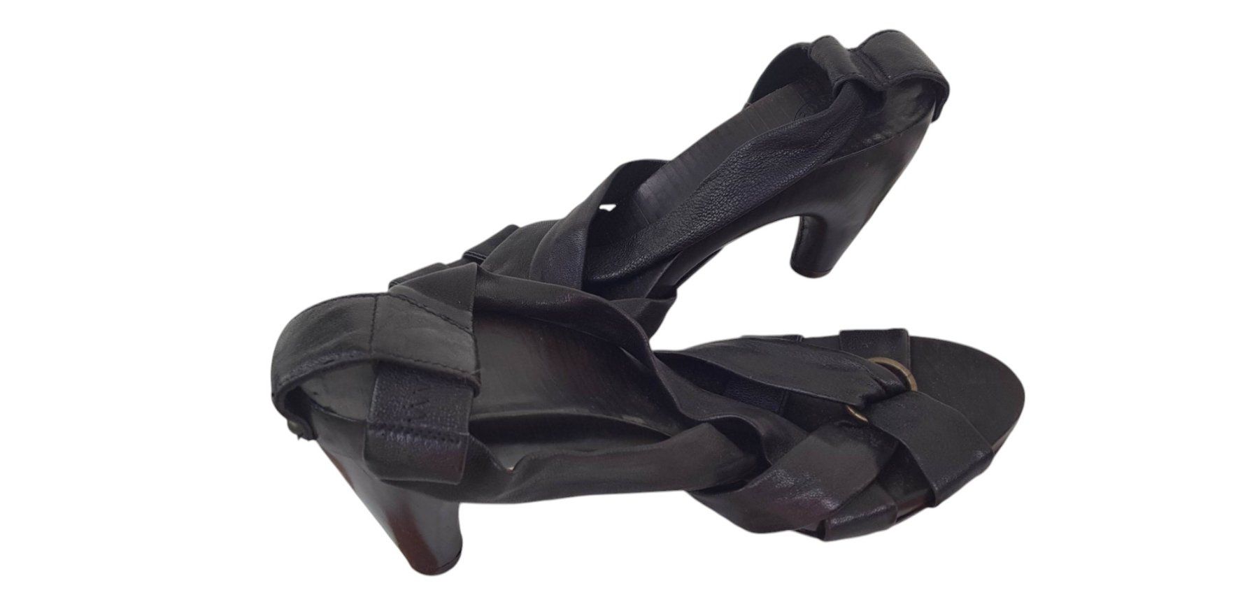Damenschuhe: Sandalen Leder Vintage Gr. 38.5 – Gebraucht aus Mörschwil von wunderkiste44 4