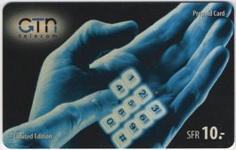 10 CHF GTN - seltene Prepaid Telefonkarte