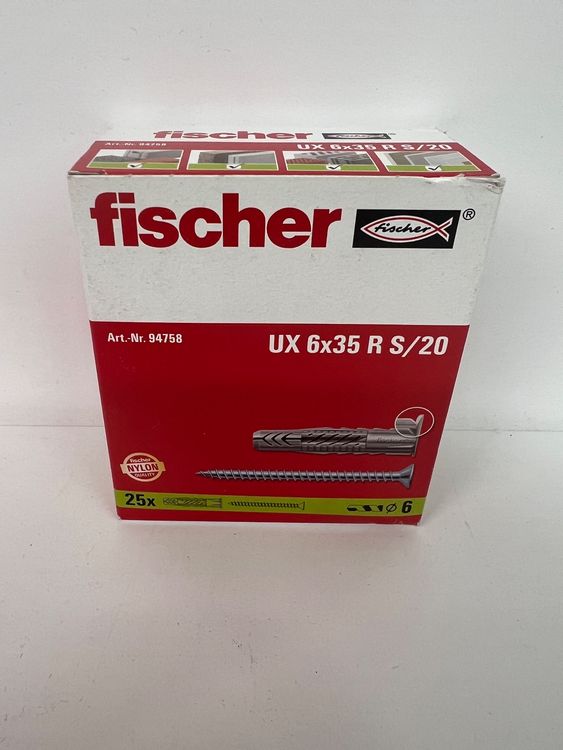 Heitronic 48764 Universal Dübel UX 6x35mm - 100 Pezzi Per Fissaggi Sicuri - Foto 4