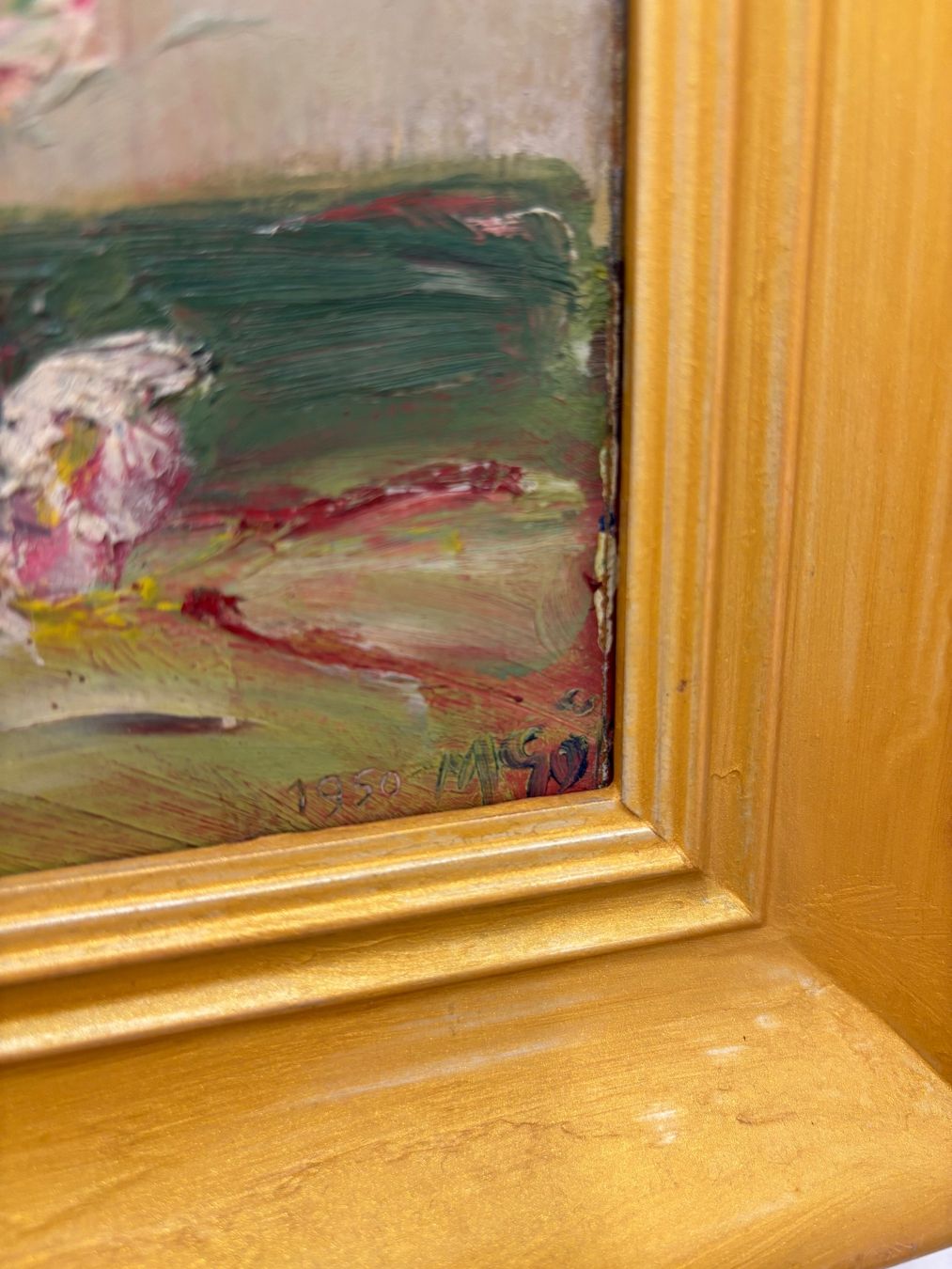 Dipinti: 1950 vintage oil painting signed and dated – Usato da Steinhausen venduto da ChromeVintage 3