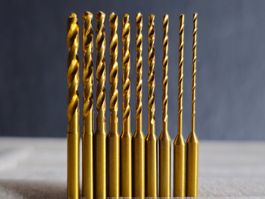 Set 10X 0,5-2mm Spiral bohrer Bernstein Schmu Werkzeug