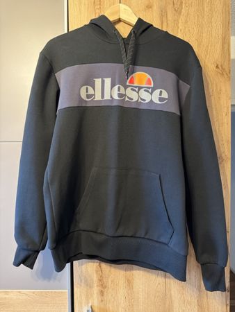 Sweat à capuche Ellesse noir avec logo taille S état neuf