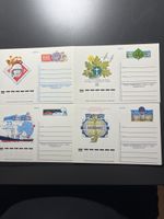 4 Bildpostkarten, Ganzsache Russland leer