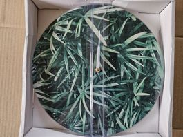 Neue MOOD Wanduhr mit Pflanzenmotiv - 30 x 30 cm Top!