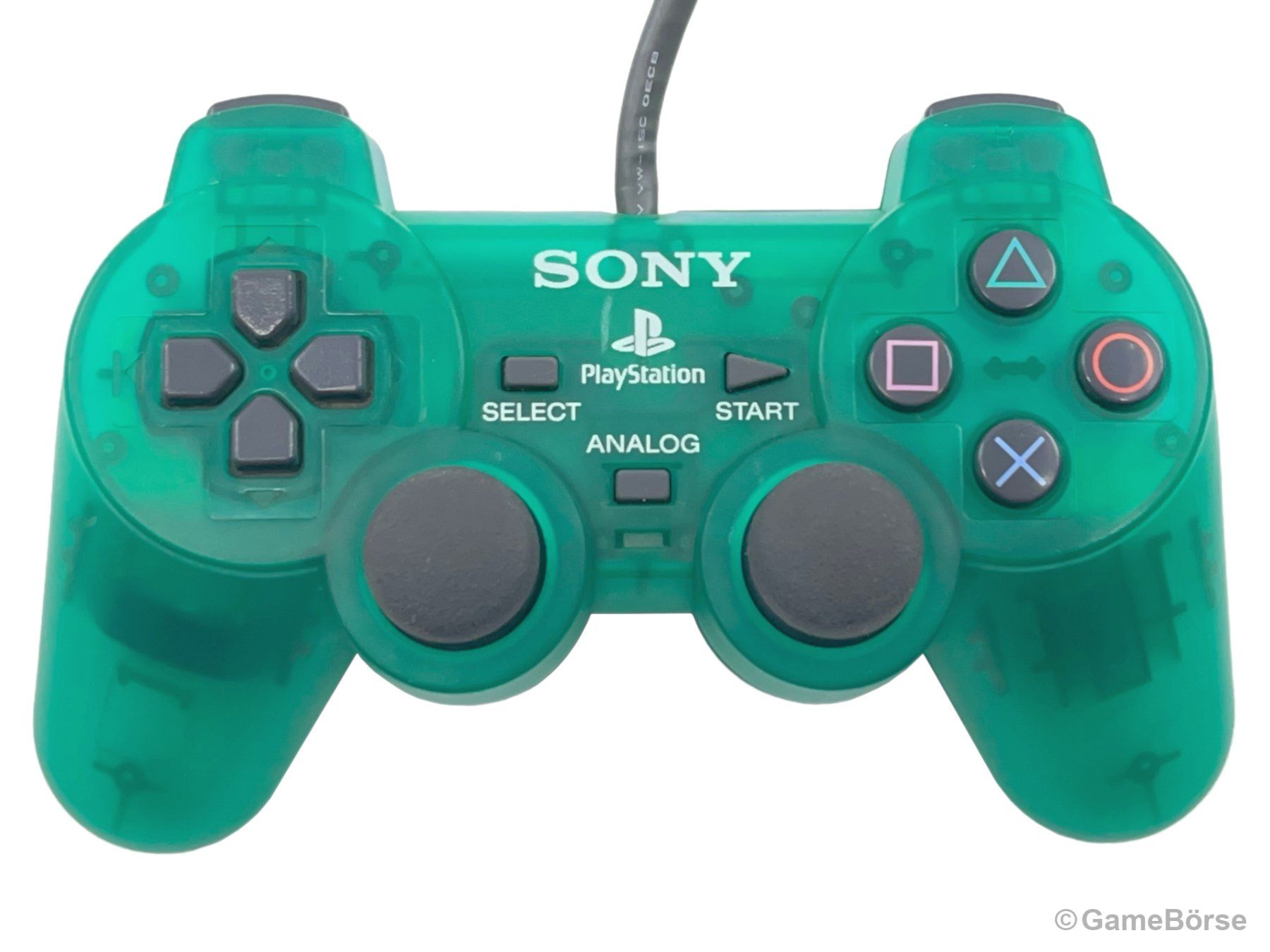 Sony Controller: PS1 Controller DualShock Original GrünTransparent – Usato da Stettfurt venduto da GameBoerse