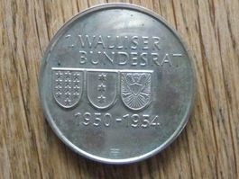 Gedenkmünze 1. Walliser Bundesrat 1950-1954 Dr. H. C. Escher