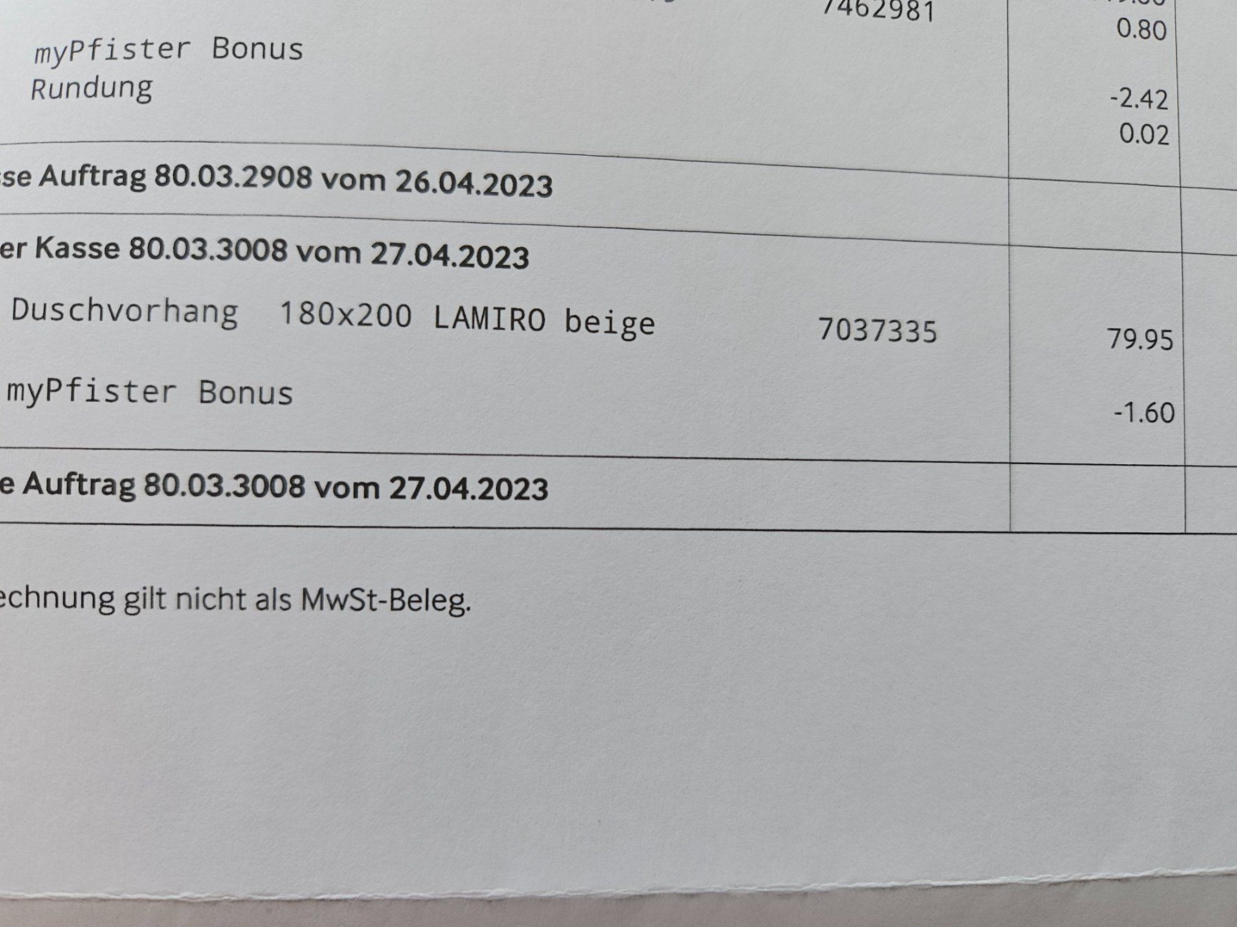 Vorhänge: Duschvorhang – Gebraucht aus Obfelden von HBCQW 1