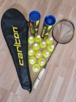 Badminton  Carlton Schläger und Federbälle