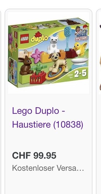 Giocattoli: Duplo Lego Haustiere – Usato da Burgdorf venduto da kunterbunts01 1