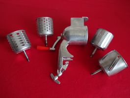 ** Zyliss ** Alu Haushalt - Raffel mir 4 Trommeln