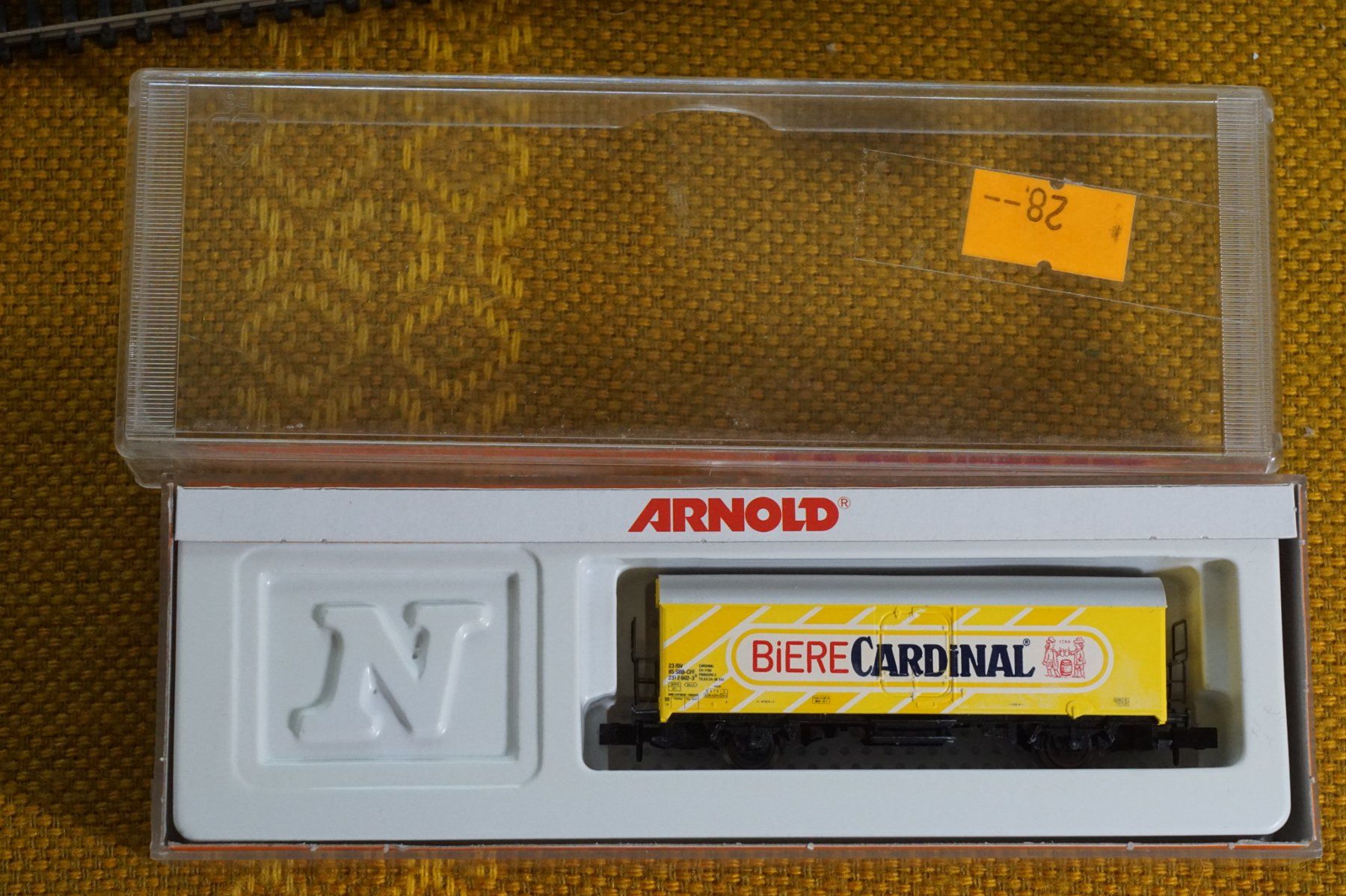 Arnold Modellini di ferrovie: BIERE CARDINAL Kühlwagen ARNOLD Spur N – Usato da Gränichen venduto da iknow